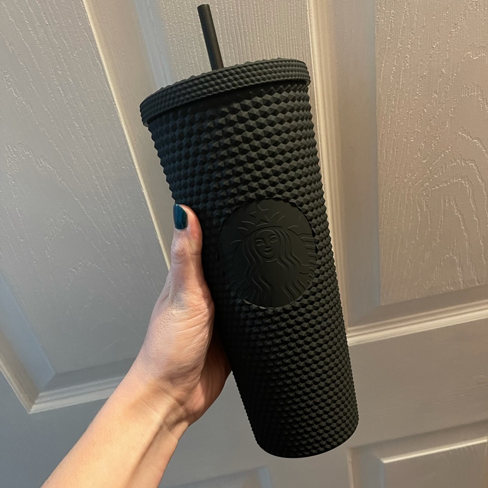 Starbucks 2021 black matte studded tumbler